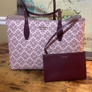 New Kate Spade flower canvas all day tote